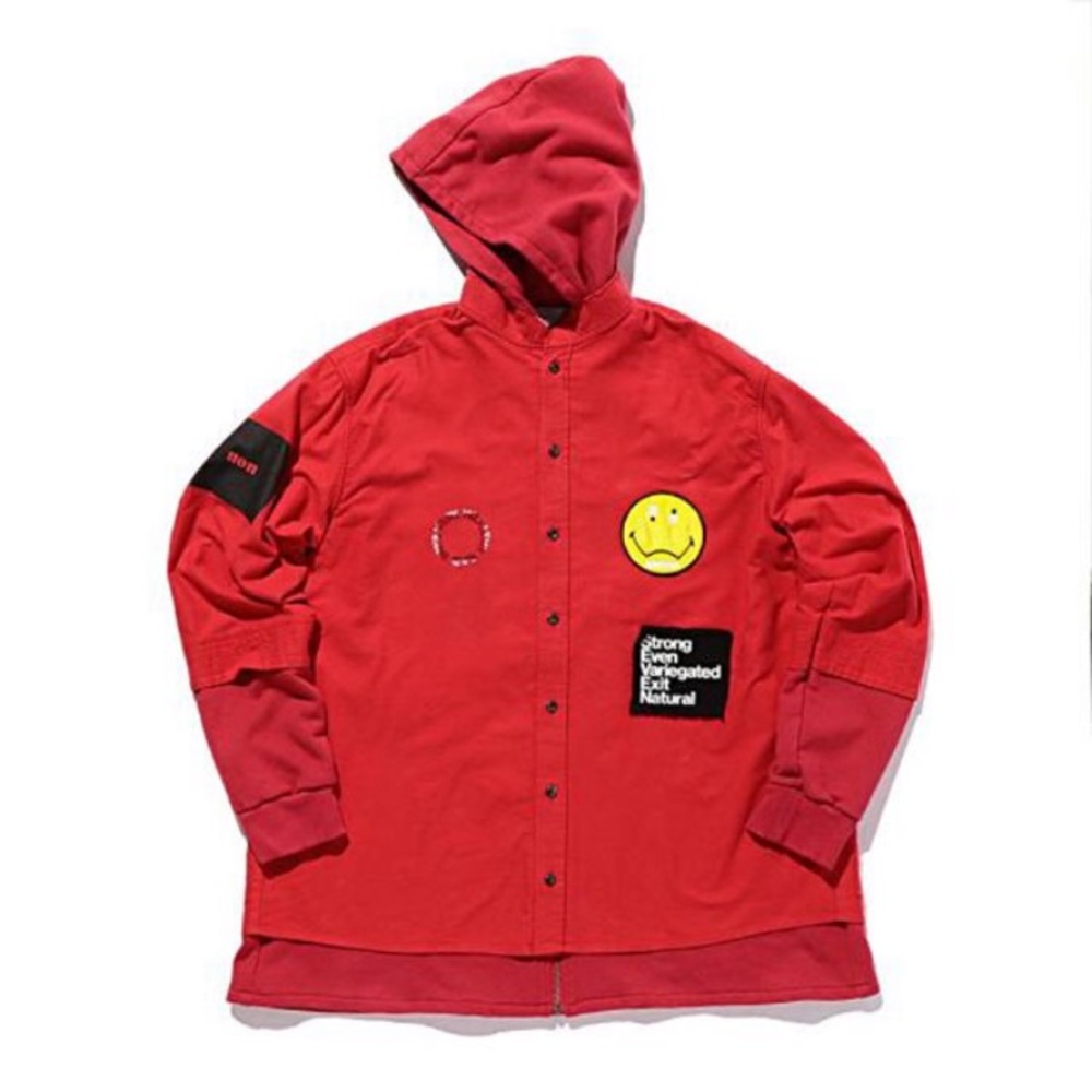 (RARE) Studio seven shirt layered parka hoodie